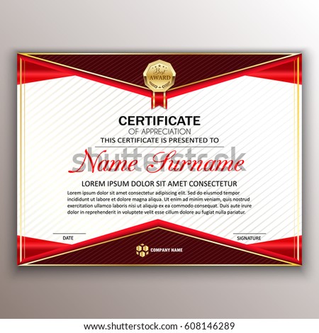 award certificate design