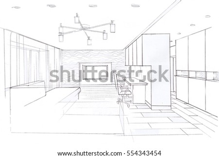 Modern Living Room Sketches graphic sketch living room design markers stock illustration Modern Living Room Sketches graphic sketch living room design markers stock illustration