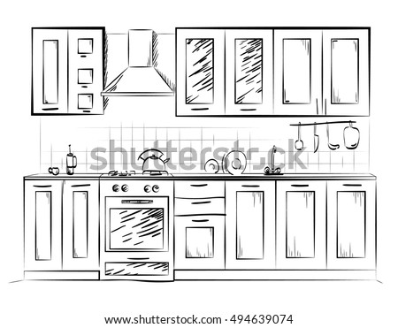 kitchen sketch stock images, royalty-free images & vectors kitchen sketch stock images, royalty-free images & vectors