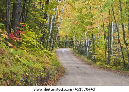 6300 Michigan Forrest roads will be open to off road vehicles starting January 1 Stock-photo-a-forest-service-road-winds-through-the-hiawatha-national-forest-in-schoolcraft-county-michigan-461970448