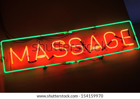 Neon Massage Sign