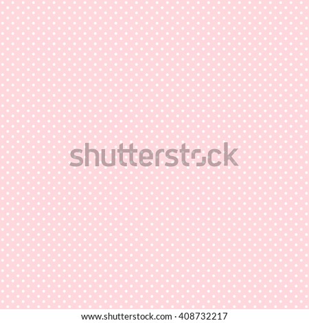Polka dot seamless pattern. White dots on pink background. Good for design of wrapping paper, wedding invitation and greeting cards.