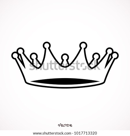 Crown Icon Single High Quality Outline Stock Vector 1017713320 ...