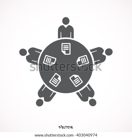 Meeting Icon Stock Vector 392947453 - Shutterstock