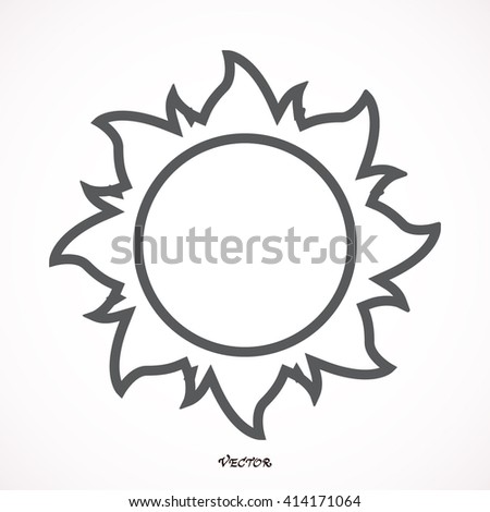 Line drawing of sun Stock Photos, Images, & Pictures | Shutterstock