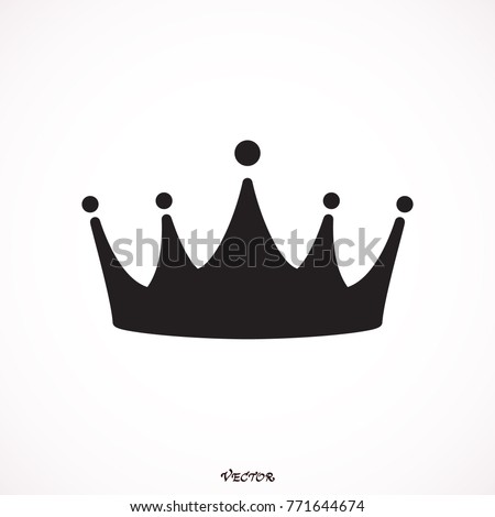 Golden King Crown Hand Drawn Vector Stock Vector 461754778 - Shutterstock