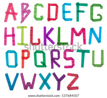 paper alphabet stock images royalty free images vectors