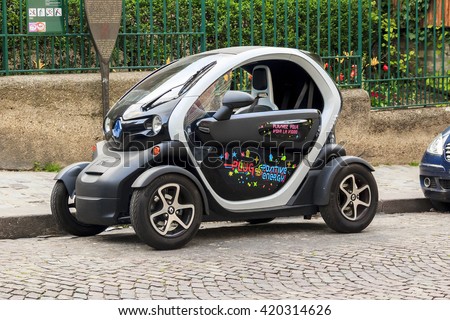 Renault Twizy Batterypowered 2 Seat Electric Stock Photo 420314626  Shutterstock