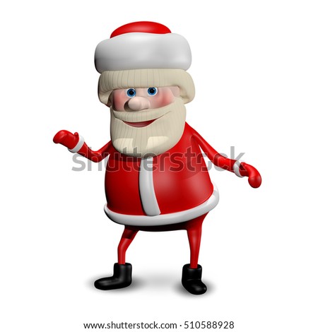 Cartoon Vector Illustration Happy Santa Claus Stock Vector 300717845 ...