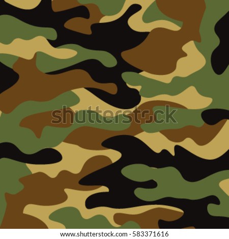  Camouflage Pattern Background Classic Clothing Style Stock 