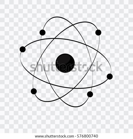 Atom Icon Transparent Background Stock Vector 576800740 - Shutterstock