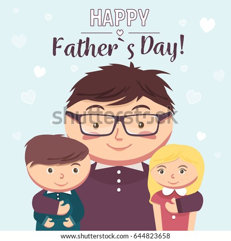 Fathers day greeting card