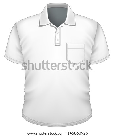 Download Vector Mens Poloshirt Design Template Front Stock Vector ...