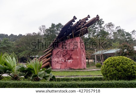 QUANG TRI, VIETNAM, November 18, 2015 icons, War Remnants Vietnam, Quang tri countryside, Vietnam