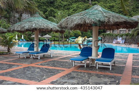 CAT BA, VIET NAM, June 10, 2016 luxury resort, in the Bay Cat Ba, Hai Phong, Vietnam