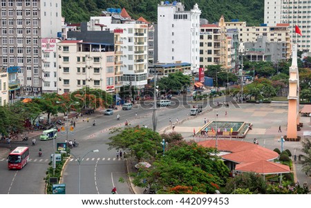 HAI PHONG, VIETNAM, June 19, 2016 the town, Cat Ba Bay, the coastal city of Hai Phong, Vietnam