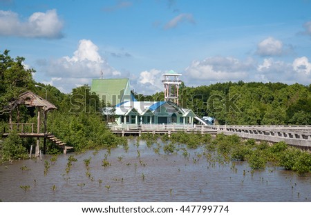 CA MAU, VIET NAM, July 2, 2016 resorts, Ca Mau sea, Vietnam