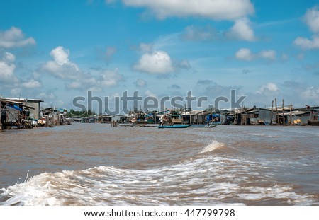 CA MAU, VIET NAM, July 2, 2016 rivers, seas Ca Mau, Vietnam