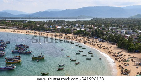 PHU YEN, Vietnam, November 21, 2016 Bay, Phu Yen sea, central Vietnam