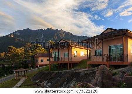 Mount Kinabalu View Form Dream World Stock Photo (Royalty ...