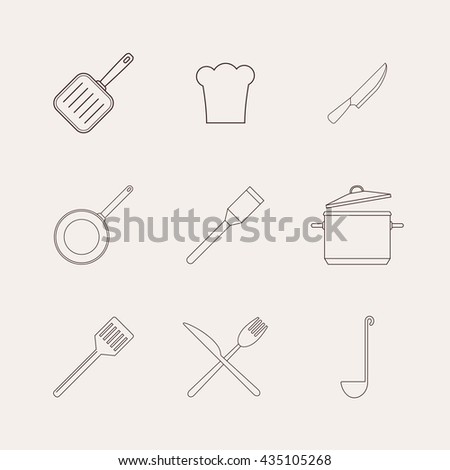 Restaurant Kitchenware kitchen utensils cooking seamless background frying stock vector Restaurant Kitchenware kitchen utensils cooking seamless background frying stock vector