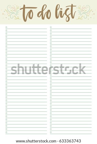holiday to do list template