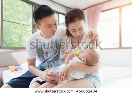 baby and family