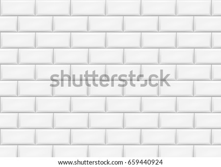Ceramic brick tile wall. Vector illustration. Eps 10.