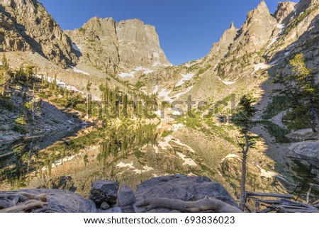 Hallett Peak and Flattop Mountain, Colorado бесплатно