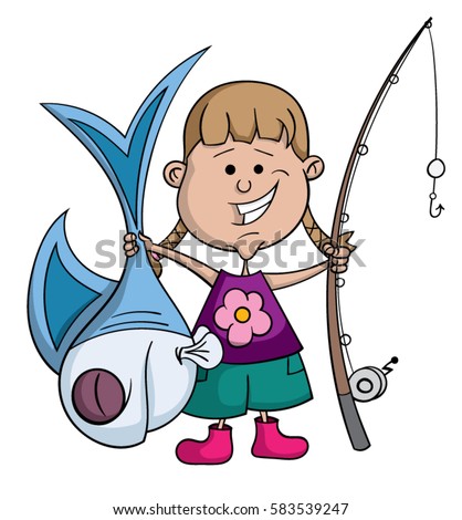 Girl Fishing Stock Images, Royalty-Free Images & Vectors | Shutterstock