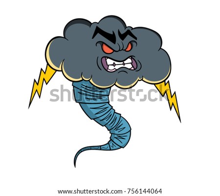 Cartoon Cloud Blowing Wind Into Sail Stock Vector 615481946 - Shutterstock