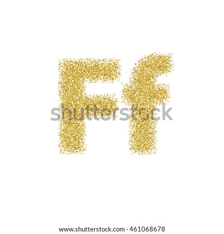 alphabet glitter vector Glitter Numbers Letters Golden Alphabet Symbols Stock