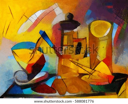 Alternative Reproductions Of Famous Paintings By Picasso Applied Abstract Style Kandinsky Designed In Alternative Reproductions Of Famous Paintings By Picasso Applied Abstract Style Kandinsky Designed In