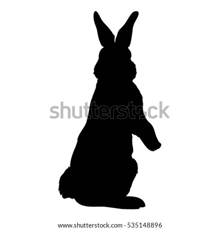 Download Rabbit Silhouette Vector Illustration Stock Vector ...