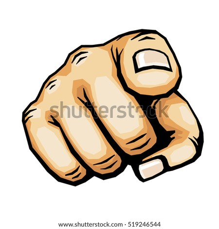 Finger Pointing Symbol Stock Photos, Royalty-Free Images & Vectors