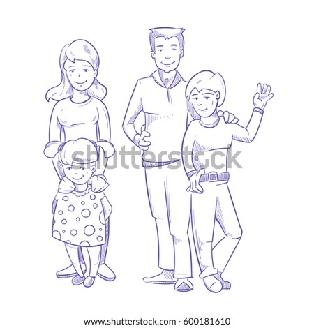 Family Drawing Stock Images, Royalty-Free Images & Vectors | Shutterstock