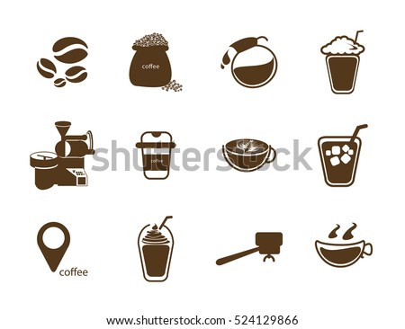 Coffee Icon Vector Stock Royalty Free 524129866 Coffee Icon Vector Stock Royalty Free 524129866