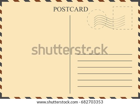 post card template