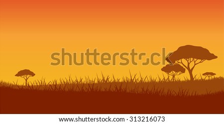 safari, vector background
