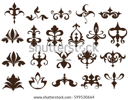 Art Deco Design Elements art deco design elements vintage ornaments stock vector 599530664 Art Deco Design Elements art deco design elements vintage ornaments stock vector 599530664