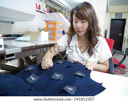 Female worker at garment factory