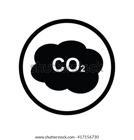 Brown Circle Co2 Carbon Dioxide Flat Stock Illustration 298200083 ...