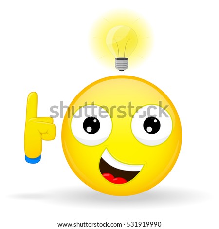 Have Idea Emoticon Stock Vector 53942368 - Shutterstock