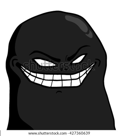 evil joke face stock vector royalty free 427360639 shutterstock