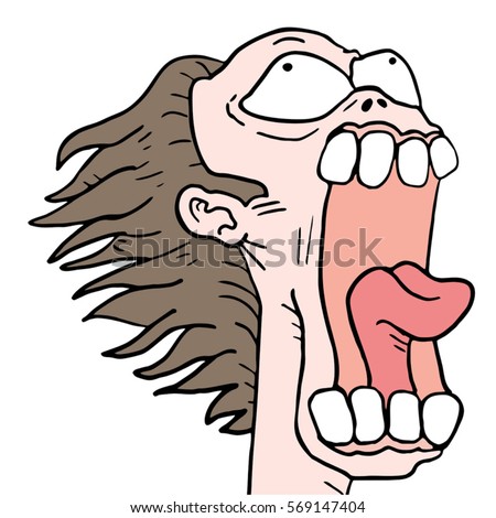 Nervous Cartoon Face Stock Vector 95538046 - Shutterstock