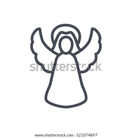 Angel Outline Stock Images, Royalty-Free Images & Vectors | Shutterstock