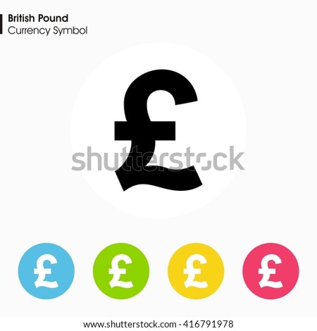 stock vector british pound sign icon money symbol vector illustration 416791978