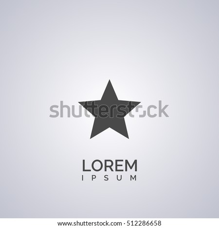 Super Star Yellow Shape Tick Construction Stock Vector 214176727