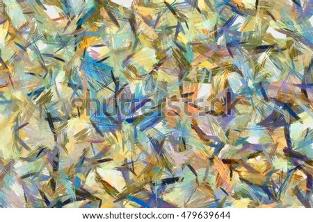 Abstract Paint Imitating Underpainting Strokes Oil Stock