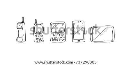 Mobile Phone Drawing Stock Images, Royalty-Free Images & Vectors ...